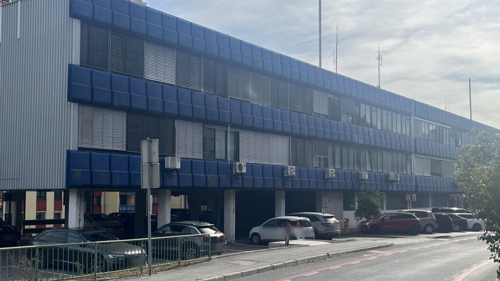 Office building at Obrtniška cesta 14 in Trbovlje, where the Lexibor office is located